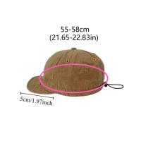 Gorra de béisbol de ala corta de Color sólido Retro con cordón ajustable sombrero de sol informal visera de protección solar gorra con visera para hombres - details 0