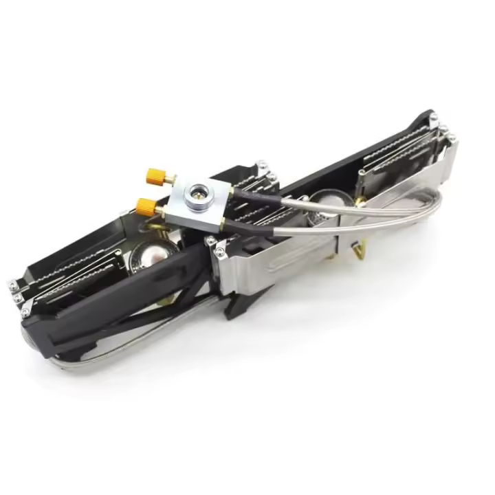 Estufa de Gas de doble cabezal de BRS-32, horno portátil para acampar al aire libre, interruptor de fuego, juego de utensilios de cocina con Control ajustable gratis - 1
