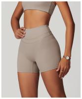 Pantalones Cortos de Yoga de Cintura Alta Nylon Transpirable y Secado Rápido - details 3