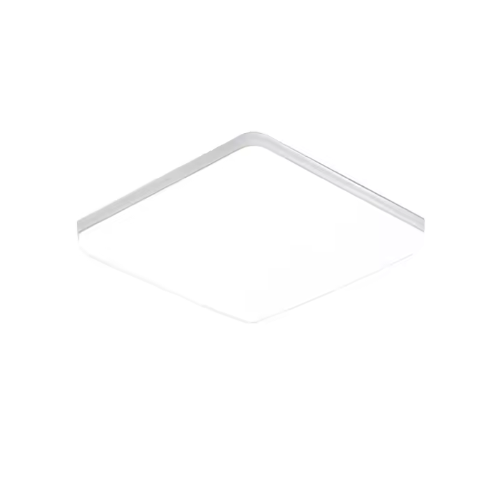 Lámpara LED de techo cuadrada GOECO, color blanco, 23x23x3,5 cm, luz blanca 6500K, 36W, perfecta para espacios funcionales - 1