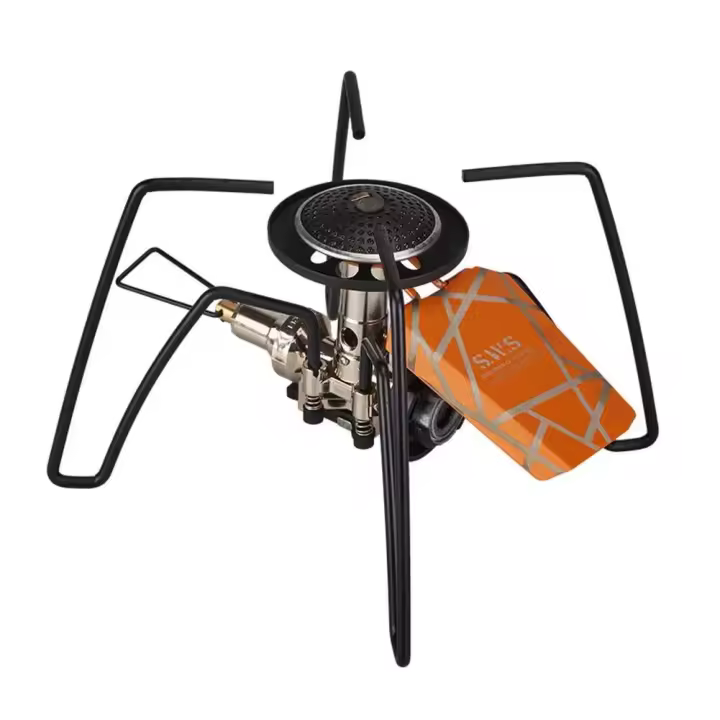 Estufa de araña ajustable portátil de potencia de fuego de acero inoxidable ligera de 2900W, cocina de viaje al aire libre - 1