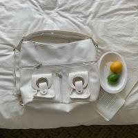 Bolso Tote con Bolsillo de Cremallera Estilo Coreano Sencillo Bolso de Hombro Grande para Mujeres - details 8