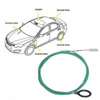 Cepillo de limpieza de orificio de drenaje de 3m, dragado de drenaje Flexible para coche, cepillo de limpieza de techo solar, accesorios de herramientas, cepillo de tubo de drenaje para tragaluz - details 0