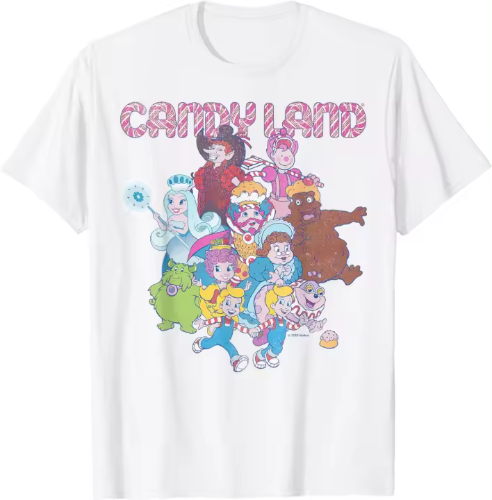 Camiseta de personajes de juego Retro, camiseta con Logo de tiro - 1