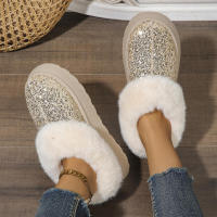 Botines de mujer de felpa cortos de moda con punta redonda Gran venta 2024 - details 13