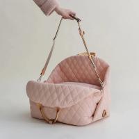 Bolsa de transporte de lujo para perros pequeños y gatos, asiento de coche, cama de viaje para mascotas, portátil, lavable - details 10