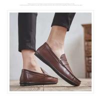 2024 zapatos de hombre informales transpirables formales con diseño de piel de cocodrilo hechos a mano de alta calidad - details 8