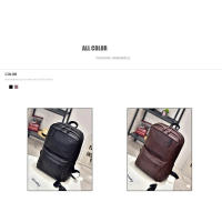 Mochilas de cuero PU impermeables, mochila escolar para hombre, bolsas de viaje para ordenador portátil de 14 pulgadas, alta capacidad - details 12