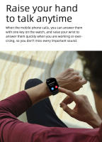 2025 Nuevo VS02 Smartwatch Bluetooth Llamada Detección de frecuencia cardíaca Modo deportivo Mensaje Empuje en pantalla Ajuste de duración Compatible con Android IOS Smartwatch - details 10