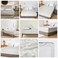 Sábanas bajera de alta calidad, sábanas suaves de seda satinada para cama - details 6