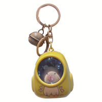 Llavero Luminoso Kapibala Dibujo Animado de Cápsula Espacial Capybara Colgante para Bolso Escolar - details 4