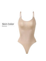 Bodysuit De Control De Abdomen Sin Costuras Para Mujeres Ajustador De Cintura Fajas Colombianas Con Funda De Tanga Slimming Underwear - details 11