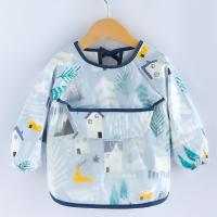 Baberos de manga larga para bebé, delantal impermeable para comer, arte de alimentación, recién nacido, eructo, 2 piezas - details 12