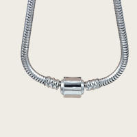 Modelo básico de pulsera de hueso de serpiente para mujer de moda de acero inoxidable - details 6