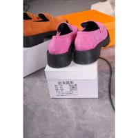 Zapatos de plataforma rosa para mujer, mocasines informales de fondo grueso, color caqui, púrpura - details 40