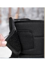 Botas de nieve impermeables para mujer, botines de piel cálida, con plataforma, color negro, a la moda, Invierno - details 9