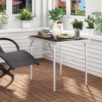 Mesa de Camping Plegable de Aluminio Ideal para Balcón, Jardín, Trabajo, Viajes - details 4