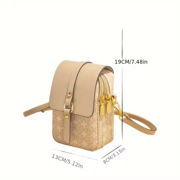Mini Bolso de Moda para Teléfono Bolso Cruzado de PVC Tendencial Bolso Casual para Mujeres - 1