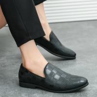 Mocasines de hombre, zapatos de vestir casuales de moda para hombre, zapatos de negocios cómodos sin cordones - details 1