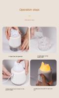 Nuevo humidificador de aire portátil 300ml USB humidificador de escritorio con luz LED de noche hogar forma de dibujos animados niños hisopo difusor - details 13