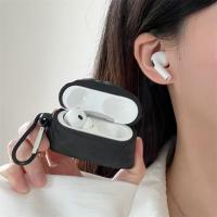 Funda de arpillera tridimensional para auriculares AirPods 4, protección completa, anticaída, color negro, creativa, 2024 - details 2