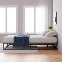 Cama Plataforma de Metal de 25 cm Joseph Somier |   Soporte de láminas de Madera |   almacenamiento bajo la Cama |   140 x 190 cm |   Negro - details 4