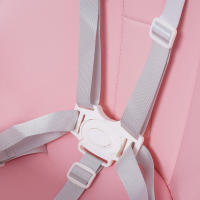 Trona 2 en 1 para bebés y niños pequeños rosa con reposapiés Trona para niños y niñas de 6 meses a 6 años que pesan hasta 176 libras - details 1