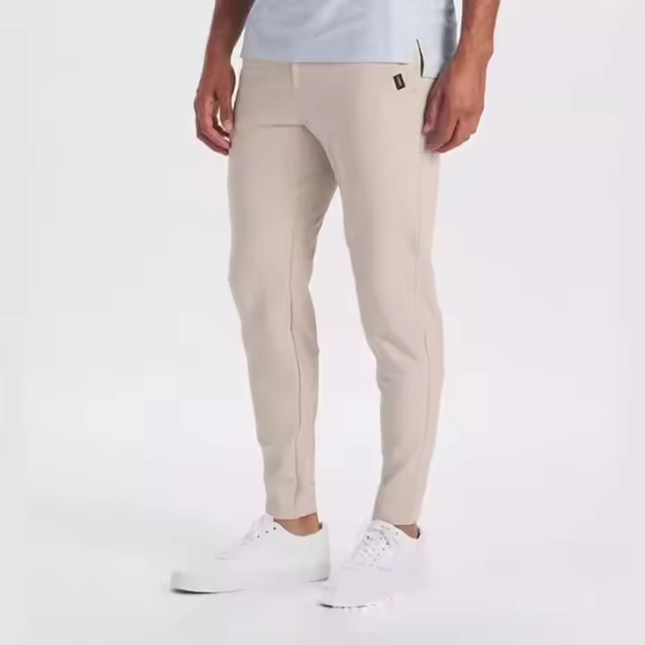 Pantalones informales de seda de hielo para hombre, finos, europeos, sencillos, lisos y elásticos, verano 2025 - 1