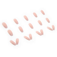 Uñas Postizas De Press on Estilo Francés Rosa Gradient 24 Pcs Tamaño Medio-Longucho Reutilizables Para Mujeres QH-R485 - details 2