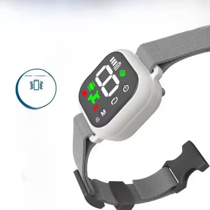 Collar Automático antiladridos para Perros, Collares a prueba de ladridos, Tapon de ladridos con Pantalla digital, collar de entrenamiento recargable por USB para Perros - 1