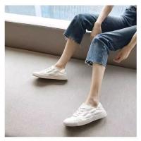 Primavera nuevos zapatos blancos de cuero para mujer, el verano delgado puede pisar el talón, zapatos casuales planos. - details 11