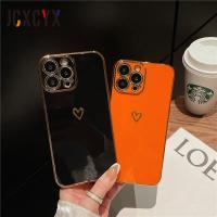 Funda de teléfono suave a prueba de golpes con forma de corazón de amor chapado para iPhone 14 13 12 11 Pro Max 15 X XR XS 7 8 Plus, funda protectora para cámara de lente - details 2