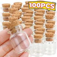 Botellas de vidrio transparente para manualidades, botella vacía con mensaje con corcho para cumpleaños, boda, fiesta, regalo, venta al por mayor - details 0