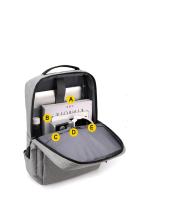 Mochila de negocios para hombre, versión coreana, bolsa de viaje de moda, mochila informal para estudiantes, minimalista y a la - details 1