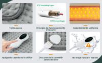 Almohadilla Térmica Eléctrica para Menstruación y Dolores Musculares con Control Fácil - details 3