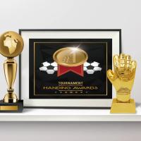 Gorra de Fútbol Trofeo Replica de Copa y Corona de Goleador Medallas Deportivas Ligeras y Decorativas - details 2