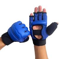 Guantes de Boxeo de Medio Dedo de Cuero PU Ideales para Boxeo, Karate, Muay Thai - details 0