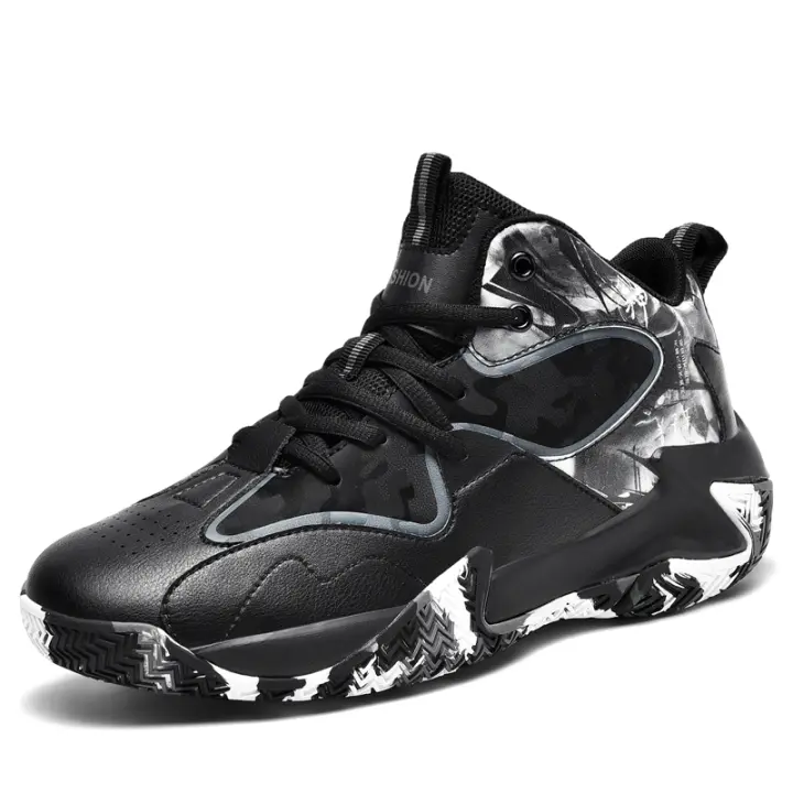 Zapatillas de baloncesto antideslizantes para hombre, zapatos deportivos cómodos y transpirables para exteriores, zapatillas de baloncesto atléticas de entrenamiento para jóvenes - 1