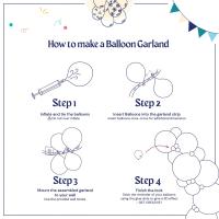 Kit de arco de guirnalda de globos blancos y arena, decoración de fiesta de cumpleaños y boda, confeti para niños, globo de látex, decoración para Baby Shower - details 5