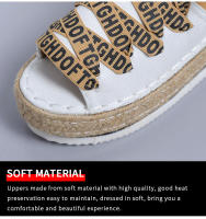 2025 ¡Novedades transfronterizas! Sandalias de plataforma de talla grande para mujer, correa de tobillo, cuerda de cáñamo, plataforma de Punta abierta, zapatos de mujer romanos Casuales - details 2