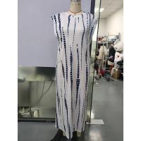 Vestido largo sin mangas con cuello redondo y abertura lateral en color versátil para mujer 2025. - details 0
