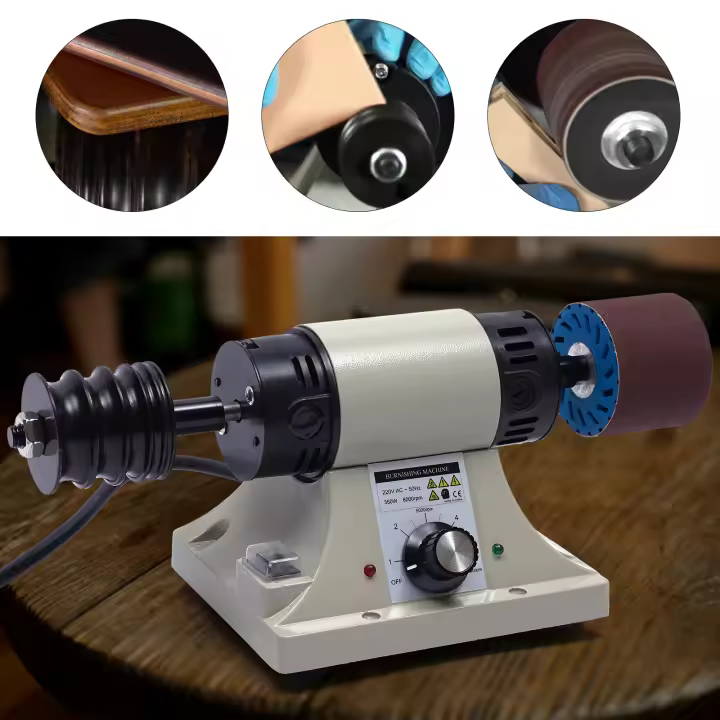 Máquina de Pulido de Cuero Profesional Máquina Eléctrica para Ranurado de Borde de Cuero 350W - 1
