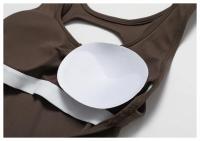 Traje de Yoga para Mujer con Almohadilla de Pecho Aéreo Sin Mangas de Ballet Danza Fitness Deporte Gimnasio Ropa Deportiva Material Exterior de Nylon Temporada Primavera/Verano - details 37