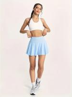 Siéntete genial mientras juegas al tenis: falda deportiva de yoga con pantalones cortos incorporados y bolsillos laterales - details 9