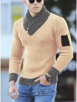 Camiseta de manga larga para hombre, jersey de punto ajustado informal, nuevo - details 13