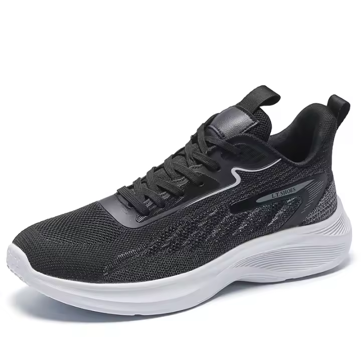 Zapatos deportivos para correr de gran tamaño para hombres de primavera y verano zapatos casuales ultraligeros que absorben los golpes de la aptitud del rebote del comercio exterior de los hombres - 1