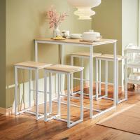 Conjunto Mesa Alta de Bar y 4 Taburetes Muebles Bar Comedor - details 19