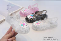 Zapatos romanos transparentes brillantes de gelatina princesa, transpirables, estilo marino. - details 7