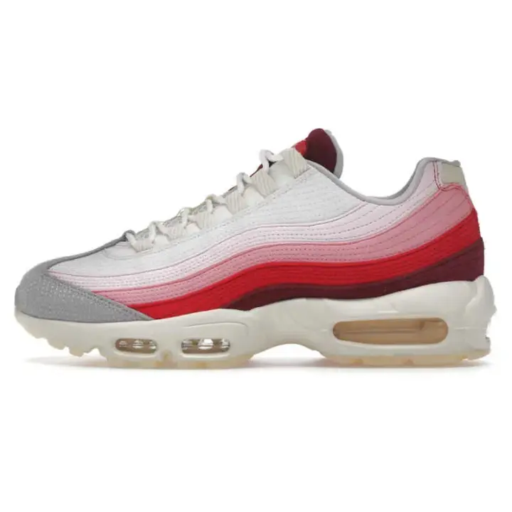 Zapatillas de Deporte de la Escuela 95 Equipo Rojo/Cumbre Blanco/Universidad Rojo Rosa - 1