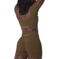Sujetador Deportivo Sin Costuras Nvgtn New Serene Spandex Top para Mujer Mejora del Pecho Elástico Transpirable Underwear de Ocio y Deportes - details 41